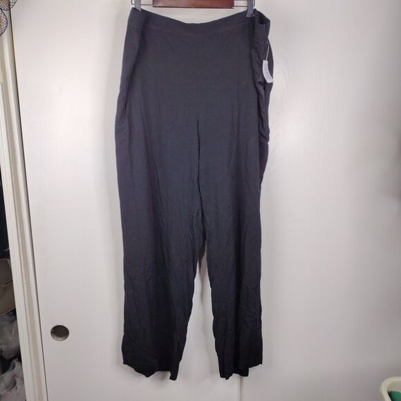 Old Navy Pants - NEW Old Navy Playa Wide Leg Pants Womens Plus Size XXL Tall Black High Rise